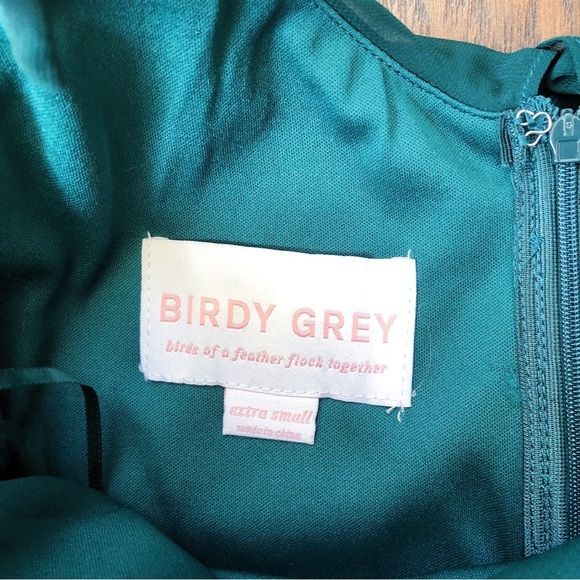 Birdy Grey • Jane Convertible Chiffon Dress bridesmaid formal Emerald green gown - Picture 4 of 15
